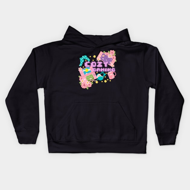 Cozy Gaming Kids Hoodie by rachelaranha